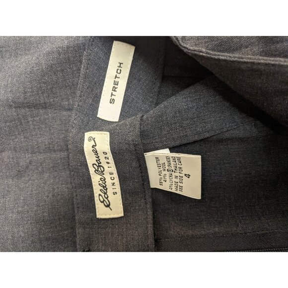 Vintage Eddie Bauer Dark Gray Skirt Size 4 Modest Womens - Picture 5 of 6